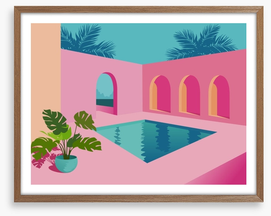 Planted by the pool