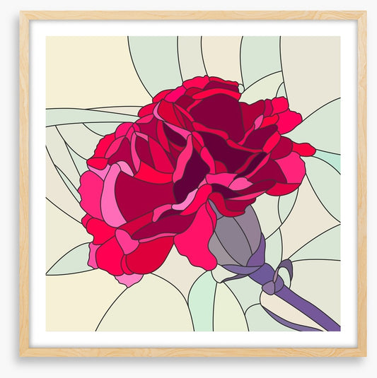 Red carnation mosaic