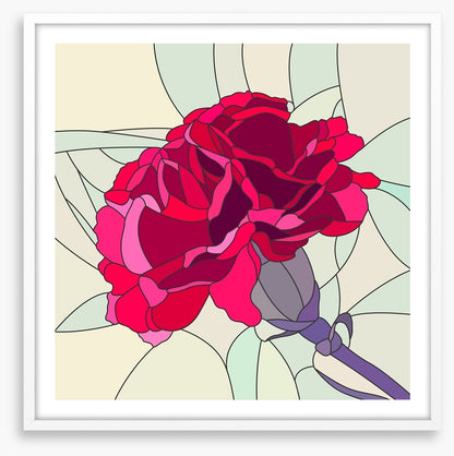 Red carnation mosaic