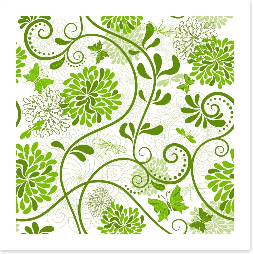 Curling green flora