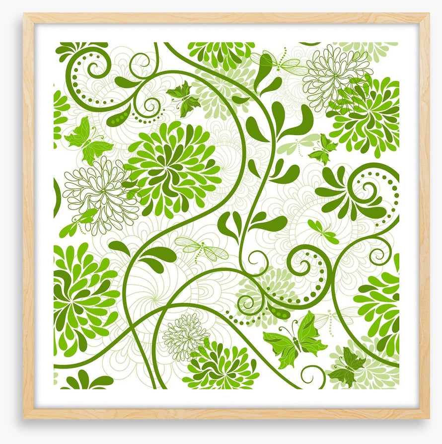 Curling green flora