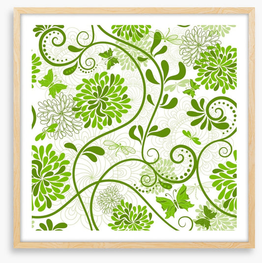 Curling green flora