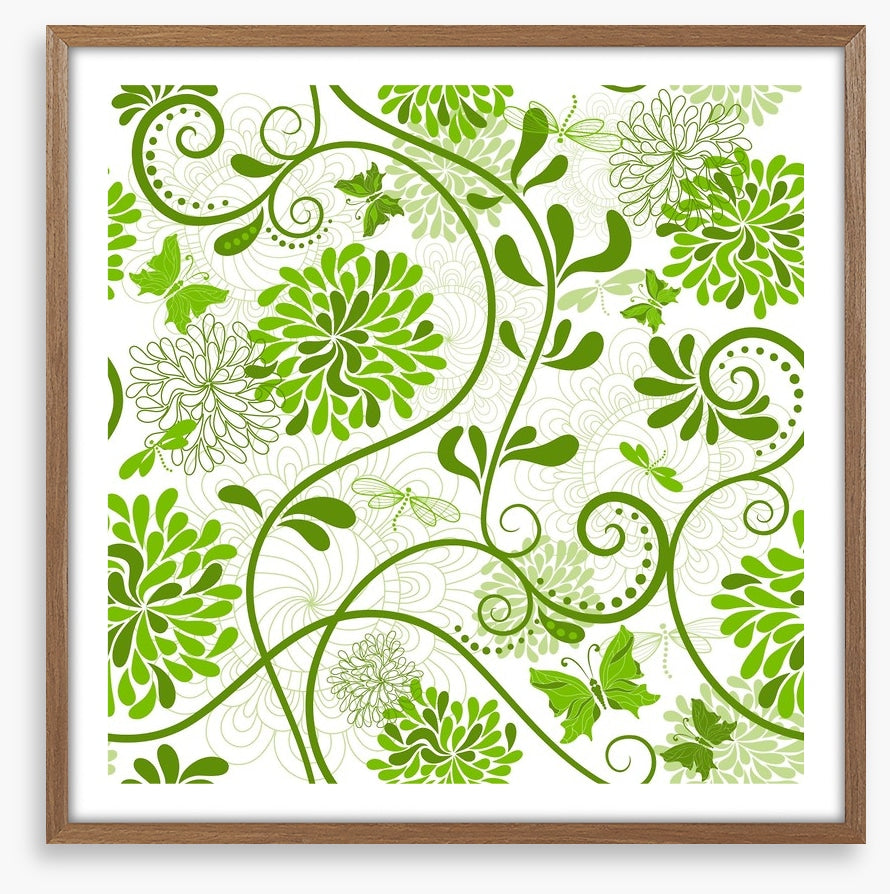 Curling green flora