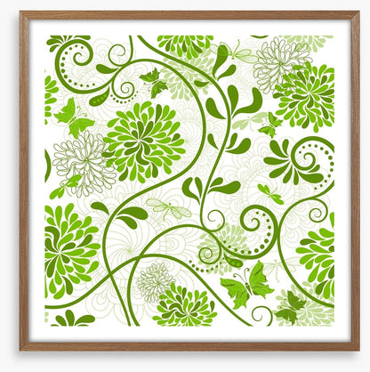 Curling green flora