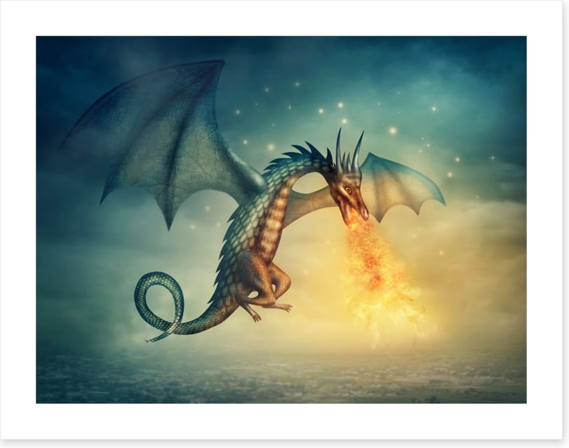 Fantastical dragon