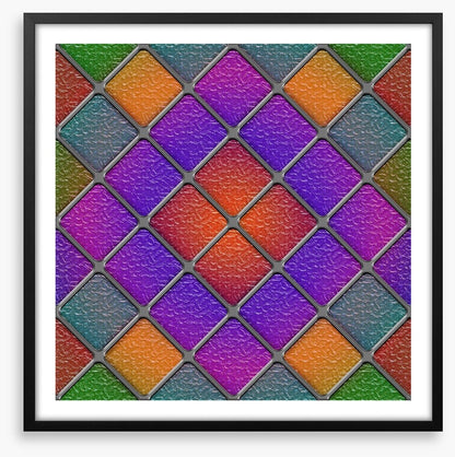 Purple diamond window