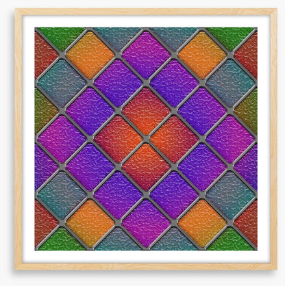 Purple diamond window