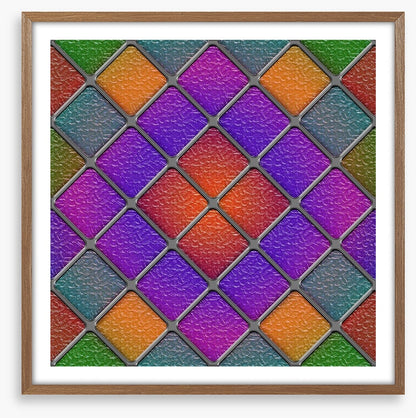 Purple diamond window