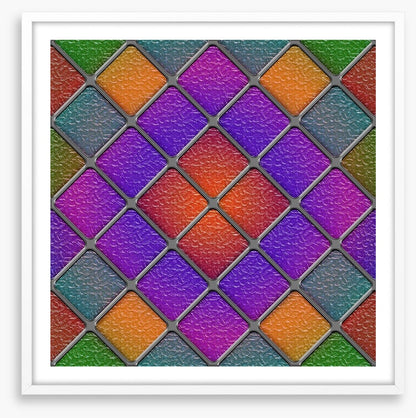 Purple diamond window