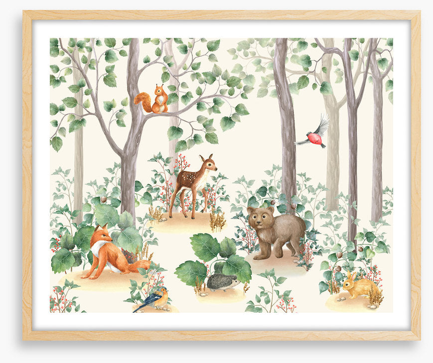 In the woods