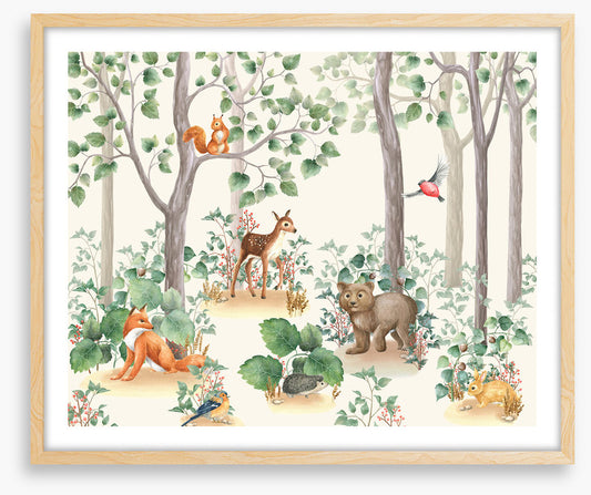 In the woods