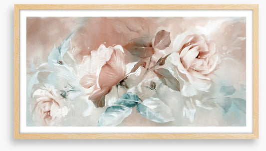 Peach rose trio