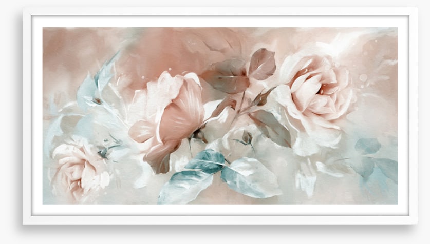 Peach rose trio