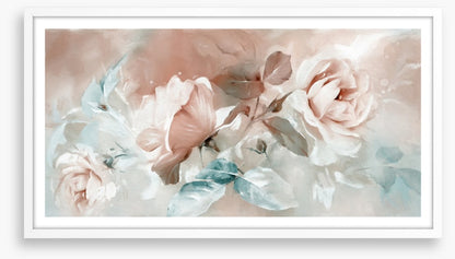 Peach rose trio