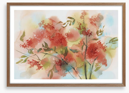 Rowan berry aquarelle