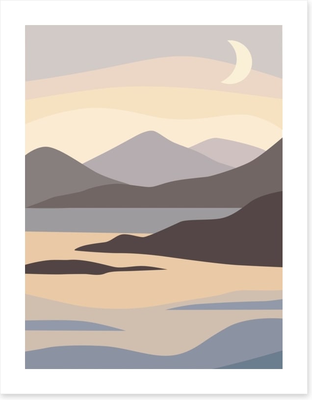 Moonlight mountains