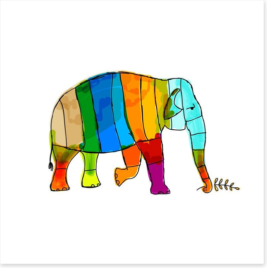 Rainbow elephant