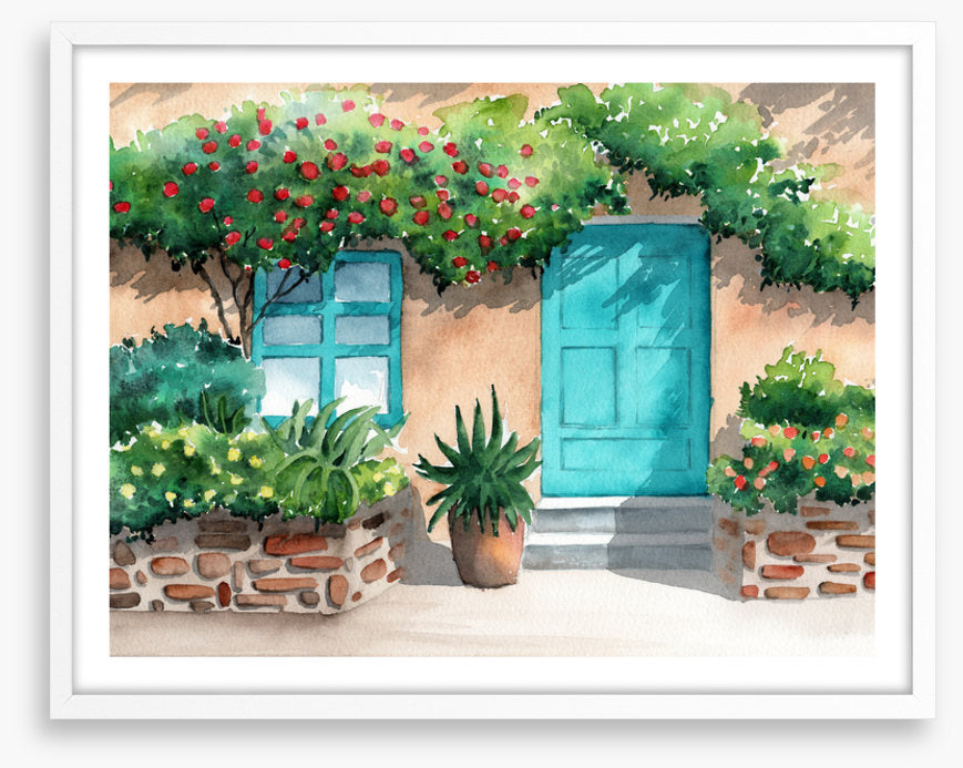 The turquoise door