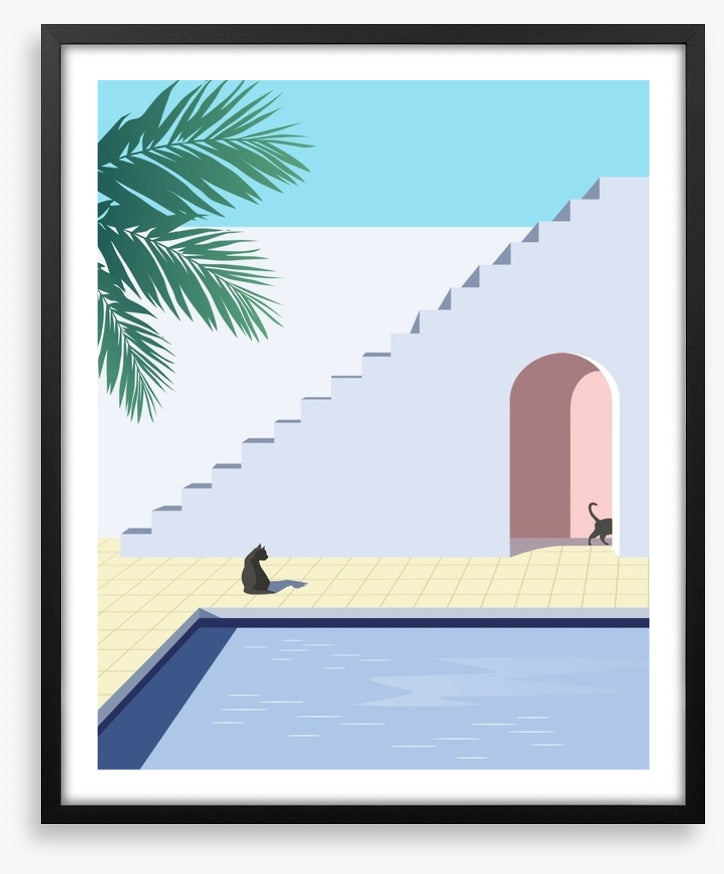 Black cat pool