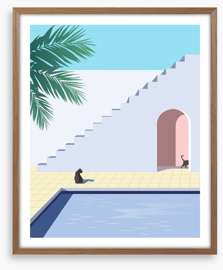Black cat pool