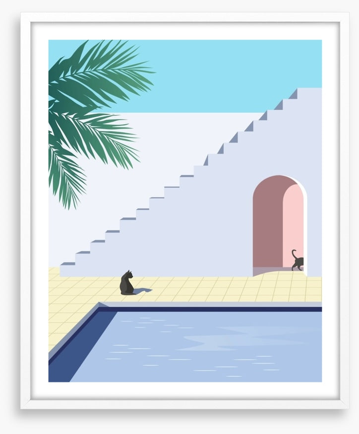 Black cat pool