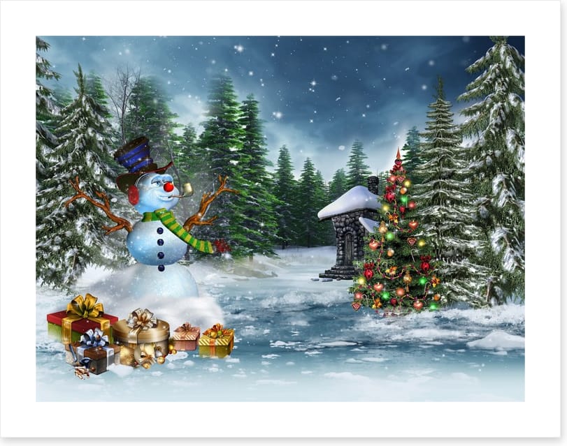 The jolly snowman