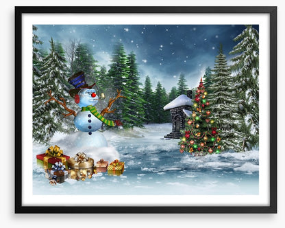 The jolly snowman