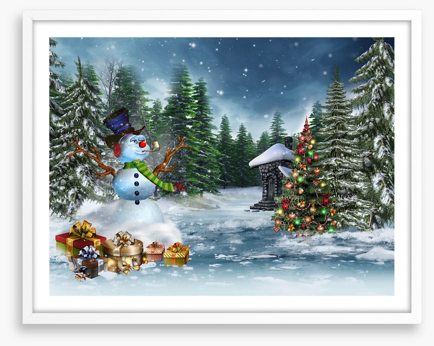 The jolly snowman