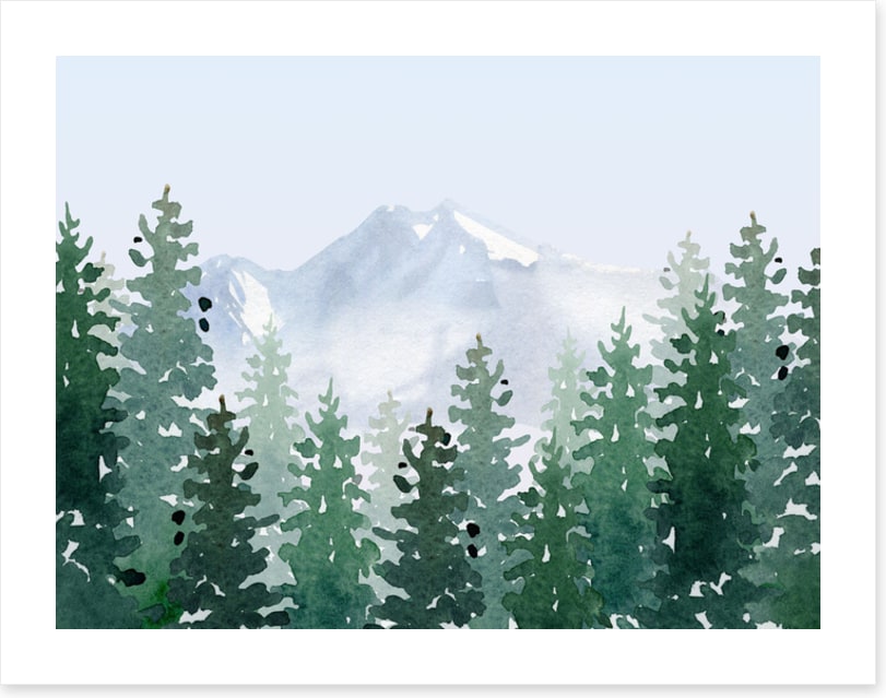 Peak through the trees