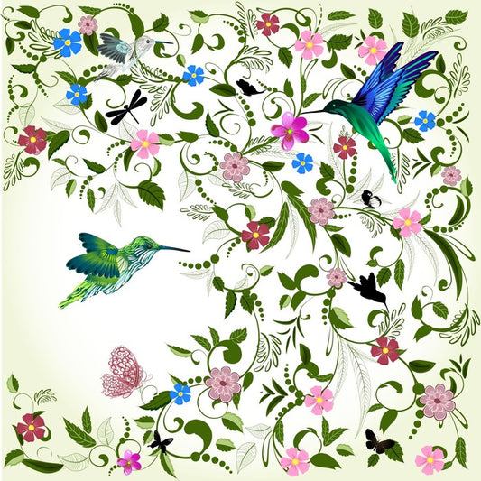 Feathers in the foliage