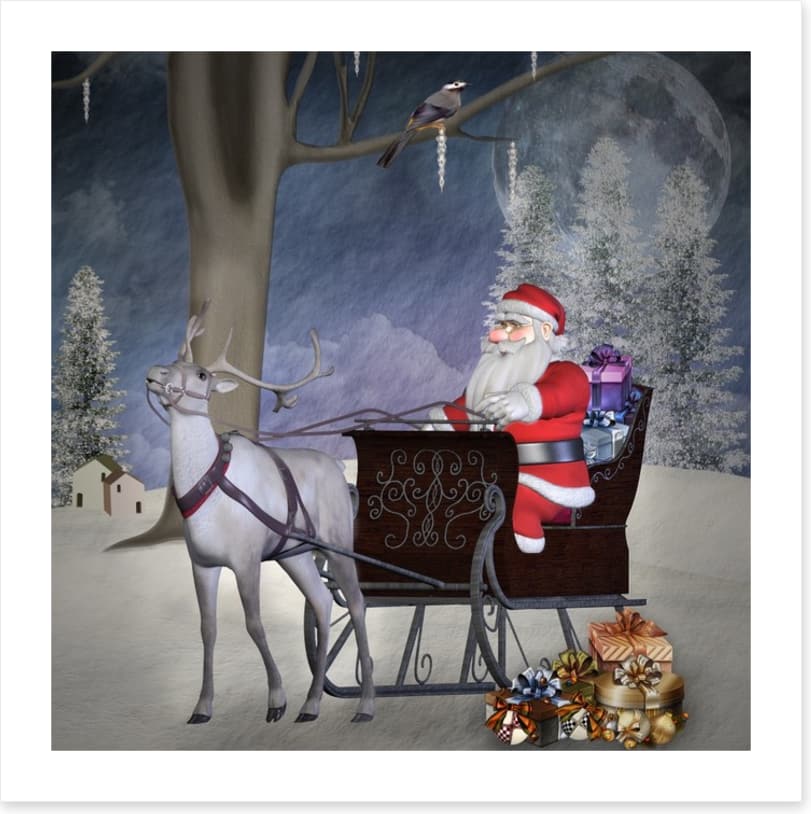 Here comes Santa