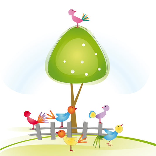 On the green tree