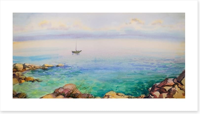 The rocky bay
