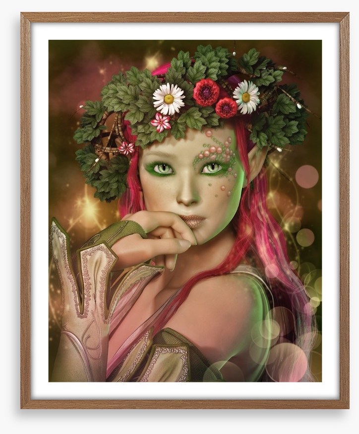 Enchanting elven maid