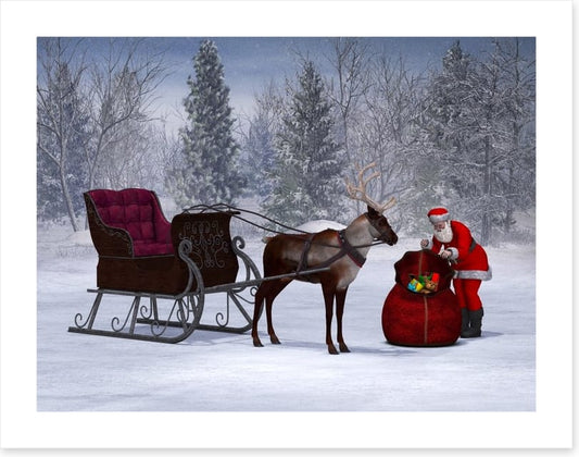 Preparing the sleigh