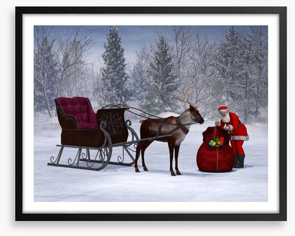 Preparing the sleigh