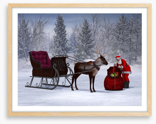 Preparing the sleigh