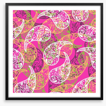 Pink paisley pop