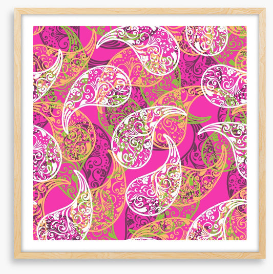 Pink paisley pop