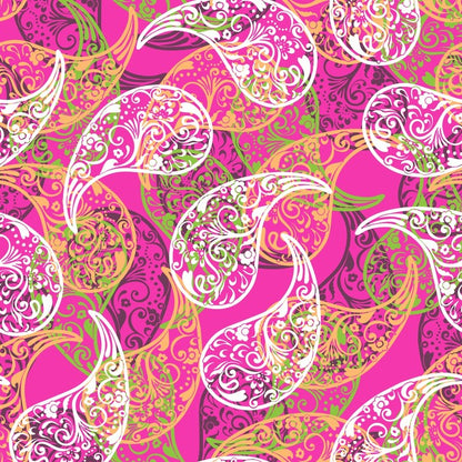 Pink paisley pop