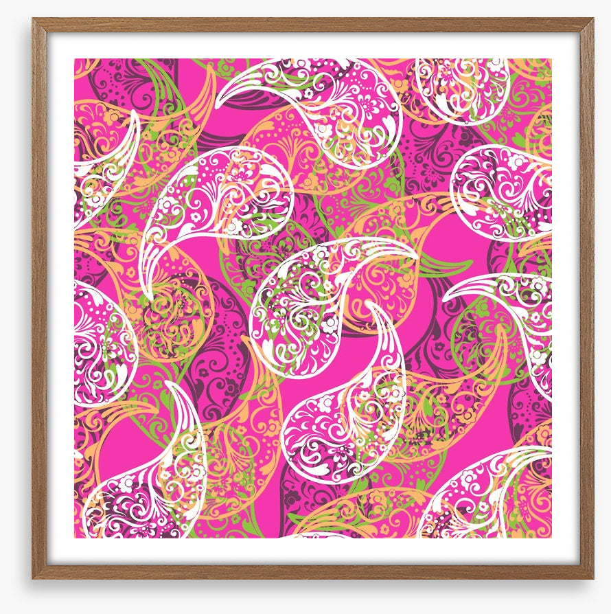 Pink paisley pop