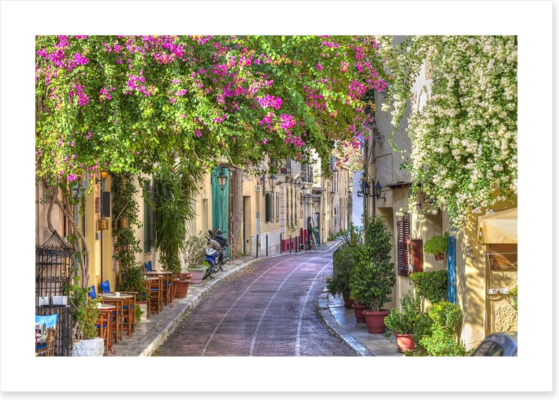 Traditional street in Plaka, Athens