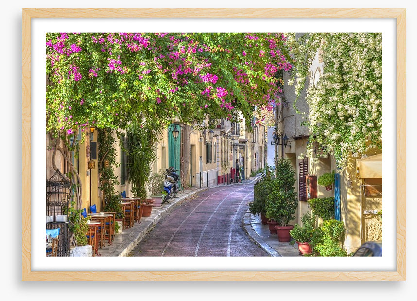 Traditional street in Plaka, Athens