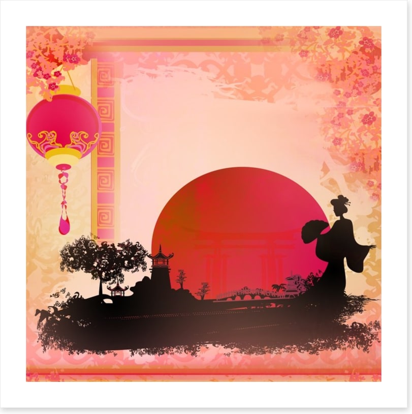 Pagoda sunset