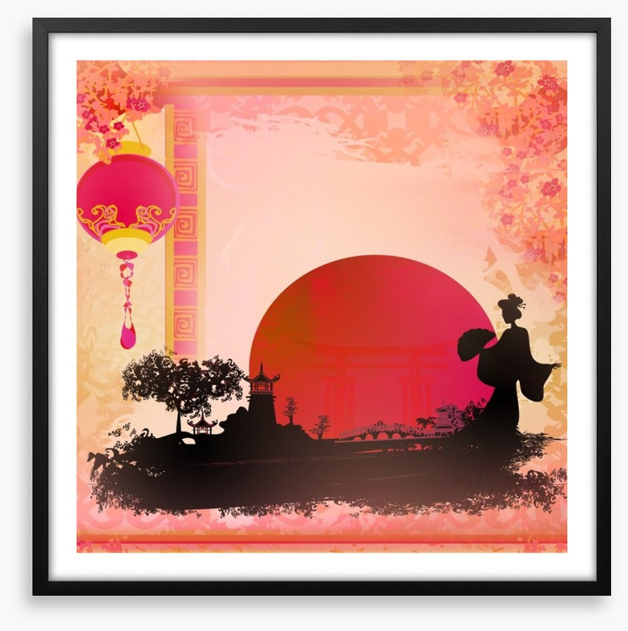 Pagoda sunset