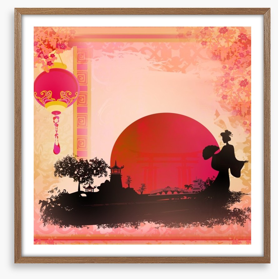 Pagoda sunset