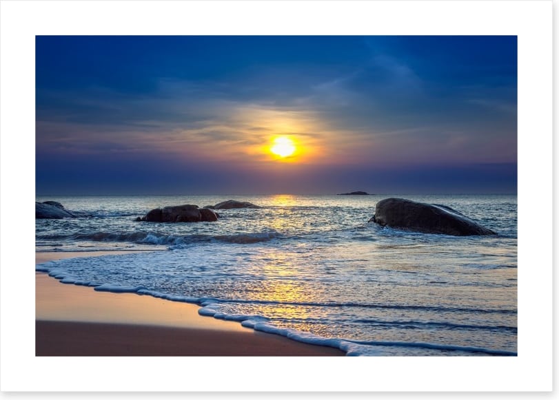 Sunset on Khao Lak beach, Thailand