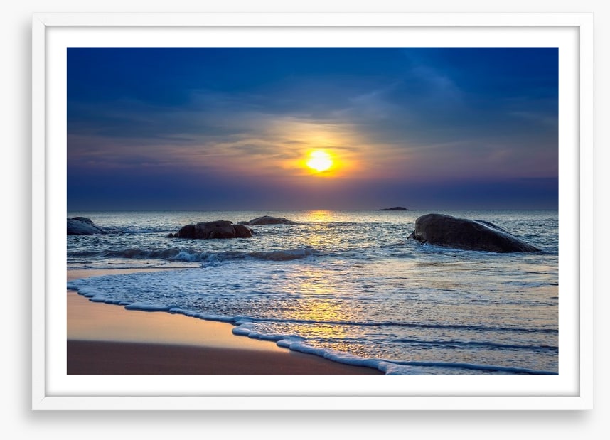 Sunset on Khao Lak beach, Thailand