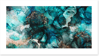 Intensely teal