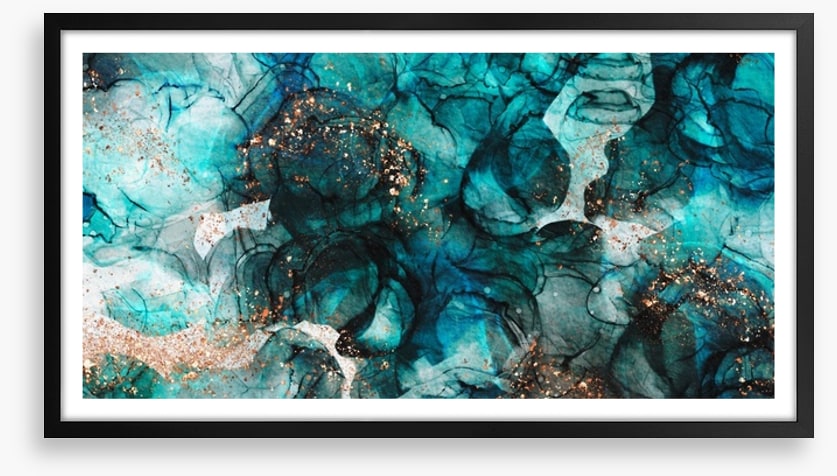 Intensely teal